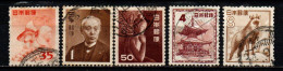  GIAPPONE - 1952 -  HISOKA MAEJIMA - ANTILOPE GIAPPONESE - PESCE ORO - USATI - Used Stamps