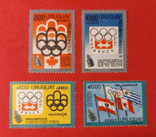 1976 Uruguay - 4 Stamps Of Bloks Postfris - Winter 1976: Innsbruck