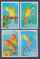 2000 Congo Kinshasa 1500-1503 Birds - Parrot 11,00 € - Perroquets & Tropicaux