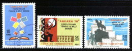 Türkiye 1970 Mi 2198-2200 "ANKARA 70" National Stamp Exhibition - Oblitérés