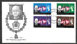 FDC 1966  - SIR WINSTON CHURCHILL - FDC BECHUANALAND  Y.T. NR. 145/148 RARE - Sir Winston Churchill