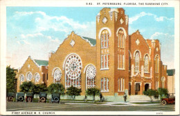 Florida St Petersburg First Avenue Methodist Episcopal Church Curteich - St Petersburg