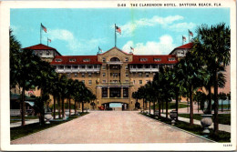 Florida Daytona Beach The Clarendon Hotel Curteich - Daytona