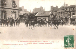 CPA 10 (Aube) Troyes - 34e Fête Fédérale De Gymnastique, Juin 1908. Arrivée Du Ministre à La Caserne Beurnonville TBE - Gymnastiek