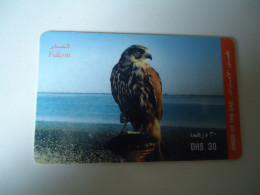 UNITED  ARAB EMIRATES  UAE USED CARDS  BIRD BIRDS - Eagles & Birds Of Prey