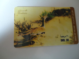 UNITED  ARAB EMIRATES  UAE USED CARDS  BIRD BIRDS - Autres & Non Classés