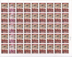 INDIA-2008-FOOD SAFETY AND QUALITY YEAR- DRY PRINT AFFECTING ONE VERTICAL ROW- FULL SHEET-MNH-LSE1-7 - Plaatfouten En Curiosa