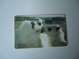 KUWAIT USED CARDS ANIMALS CAMEL - Koweït