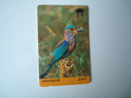 OMAN USED CARDS BIRDS ROLLER - Sonstige & Ohne Zuordnung