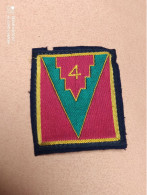 ECUSSON TISSU DE LA 4 EME DIVISION D'INFANTERIE - Patches