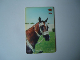 OMAN  PREPAID  USED CARDS ANIMALS  HORSES - Chevaux