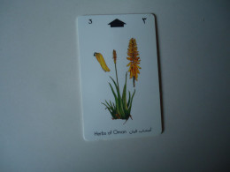 OMAN USED CARDS PLANTS FLOWERS HERDS - Oman