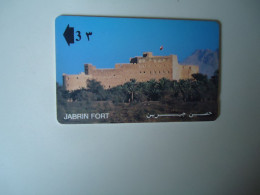 OMAN USED CARDS CASTLE  JABRIN FORT - Oman