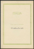 Italie - Italy - Italien Document 1959 Y&T N°DP804 à 805 - Michel N°PD1055 à 1056 (o) - EUROPA - Format 130*185 - 1959