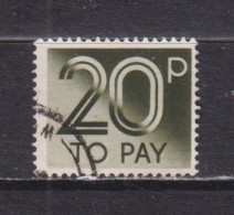 GREAT BRITAIN - 1982 Postage Due 20p Used As Scan - Impuestos