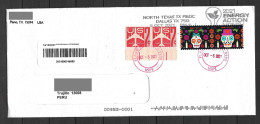 US Cover With Day Of The Dead Stamps Sent To Peru - Covers & Documents