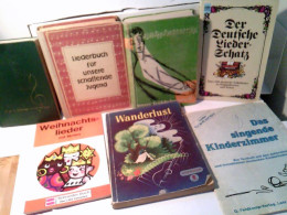 Konvolut: 7 Bände Diverse Deutsche Liederbücher. - Musik