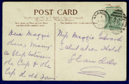 Ref 1616 -  1905 Postcard - Good Llandilo (Llandilo) Duplex Postmark - Welch Romance Card - Briefe U. Dokumente