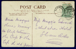 Ref 1616 -  1905 Postcard - Good Llandilo (Llandilo) Duplex Postmark - Welch Romance Card - Covers & Documents