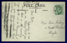 Ref 1616 -  1909 Postcard - Gertie Miller Actress & Singer - Scarce Ludgvan Village Cornwall Postmark - Lettres & Documents