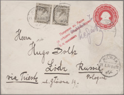 Egypt - Postal Stationery: 1885/1923, Collection Of 29 Commercially Used Station - Otros & Sin Clasificación