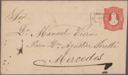 Argentina - Postal Stationary: 1878/1910 (ca.), Collection Of Apprx. 150 Used An - Enteros Postales