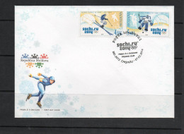 OLYMPICS - MOLDOVA - 2014 - SOCHI OLYMPICS  SET OF 2 ON ILLUSTRATED FDC - Winter 2014: Sotschi