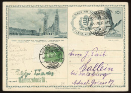 HAJDUSZOBOSZLÓ 1935. Kiegészített Városképes Díjjegyes Levlap Ausztriába - Used Stamps