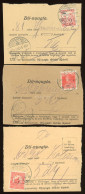 1917-18.  3db Díjnyugta - Gebruikt
