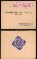 BUDAPEST 1927. Goldberger, Dekoratív Céges Levél - Gebruikt