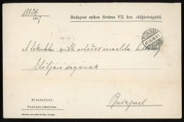 BUDAPEST 1897. Portómentes Boríték Az Izraelita Hitközségnek - Used Stamps