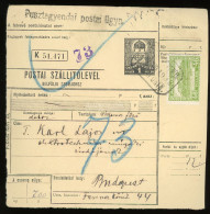 PUSZTAGYENDA 1930. Csomagszállító Postaügynökségi Bélyegzéssel - Usado