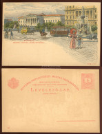 1896. BUDAPEST, Millenniumi 5Kr-os Díjjegyes Képeslap - Usado