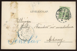 BUDAPEST 1910. Céges Levlap, Céglyukasztásos Bélyeggel - Used Stamps