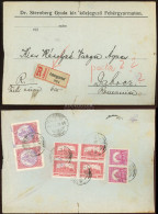 FEHÉRGYARMAT 1926. Ajánlott Tértivevényes Korona-Fillér Vegyes Bérmentesítésű Levél Romániából Visszaküldve! - Used Stamps
