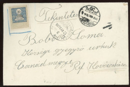 BUDAPEST 1913. Levél, Forgalmi Helyett Okmánybélyeggel Bérmentesítve Kovácsházára Küldve - Used Stamps