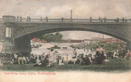 [-50%] Angleterre - Trent Bridge During Holliday - Nottingham - Animé - Colorisé - Carte Postale Ancienne - Nottingham