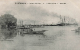 Japon - Yokohama - Vue Du Whraf à L'extrémité Le Tourane - Bateau -  Carte Postale Ancienne - Yokohama