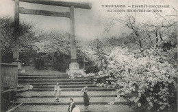 Japon - Yokohama - Escalier Conduisant Au Temple Shintoïste De Noya - Animé  -  Carte Postale Ancienne - Yokohama