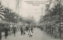 Japon - Yokohama - Honcho Dori Pour La Réception Du Prince De Gonnaught  - Animé -  -  Carte Postale Ancienne - Yokohama