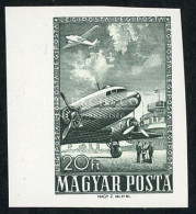 1957 Repülő 20Ft ívszéli Vágott - Unused Stamps