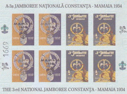 FULL SHEETS, SCOUTS, SCOUTISME, ROMANIAN SCOUTS 1934 MAMAIA JAMBOREE MEMORIAL SHEET, 2000, ROMANIA - Hojas Completas