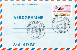 FRANCE / CONCORDE / AEROGRAMME AVEC OBLITERATION CONCORDE PARIS 1977 - Concorde