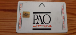 Phonecard Netherlands - PAO - Privé