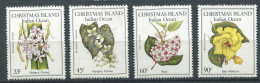 Christmas ** N° 219 à 222 - Fleurs - Christmas Island