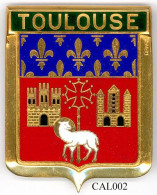 CAL002 - PLAQUE CALANDRE AUTO - TOULOUSE - Sonstige & Ohne Zuordnung