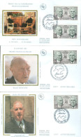 FRANCE / GENERAL DE GAULLE / ENVELOPPES PJ XXV° ANNIVERSAIRE DU TRAITE FRANCO ALLEMAND 1988 - De Gaulle (Generaal)