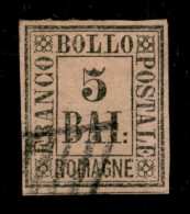 Antichi Stati Italiani - Romagne - 1859 - 5 Bai (6) Usato - Cert AG - Other & Unclassified