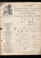 Zurich  ( Suisse)  Lettre Avec Entête  CG ASSURANCES  1902  (PPP42401) - Suisse