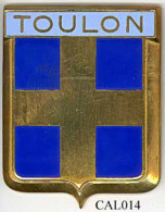 CAL014 - PLAQUE CALANDRE AUTO - TOULON - Sonstige & Ohne Zuordnung